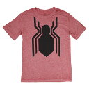 ユニセックス Tシャツ MARVEL マーベル Tシャツ スパイダーマン HOMECOMING SPIDER SG SVSH004 レッド ヘザー バーンアウト