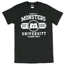 ユニセックス Tシャツ ディズニー モンスターズインク / モンスターズインク ユニバーシティ PXMU022 / ブラック Disney MONSTER 039 S INC