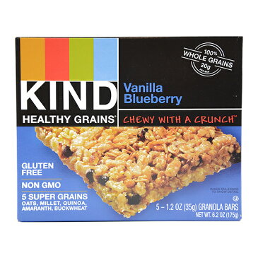 KIND Healthy Grains【カインド ヘルシーグレイン バニラ ブルーベリー グラノーラバー 5個入り】