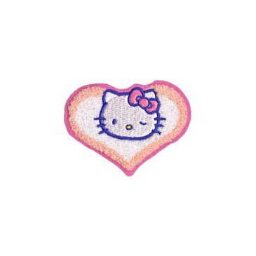 ワッペン★アイロン キティちゃん・もこもこハート
