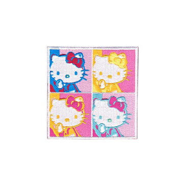 ワッペン★アイロン 4種類キティちゃん・四角