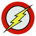 再入荷! DC Comics 【DCコミックス / アイロン ワッペン / フラッシュ ロゴ P-DC-0029 丸型 / マルチカラー】
