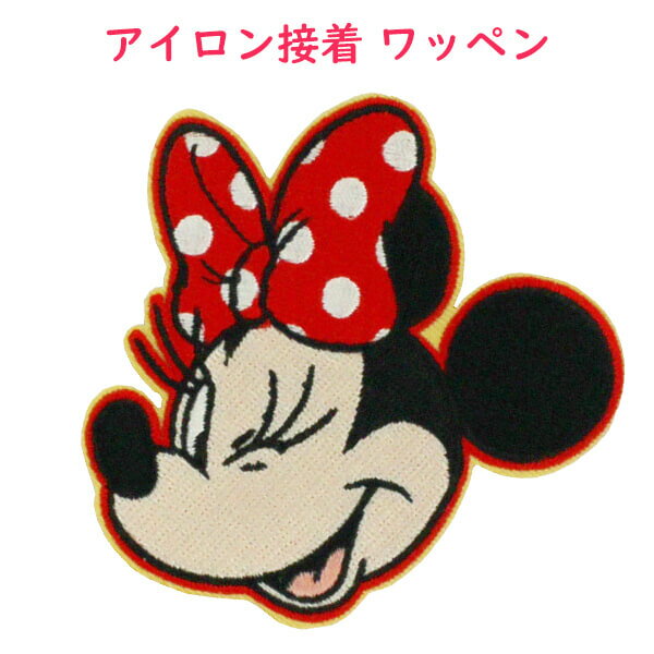 ☆5枚セット☆ Loungefly 【ラウンジフライ × ディズニー / ワッペン ミニー ウィンク DISNEY / レッド × マルチカラー】