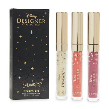 Disney 【 ディズニー デザイナーコレクション / シンデレラ Dream Big リップ グロス 3色セット / Cinderella ''Dream Big'' Ultra Glossy Lip Bundle by ColourPop 】