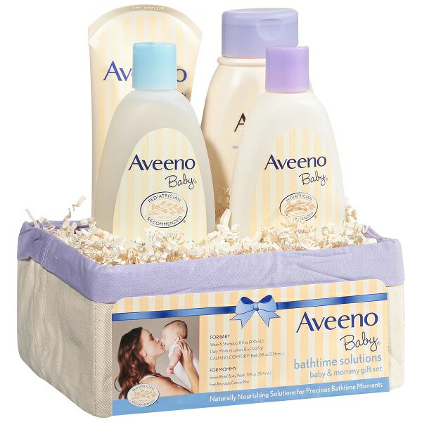 Aveeno 【 アビーノ / バスタイム ソルーション ギフトセット/ 敏感肌用 / 4点セット 収納ボックス付き 】 2