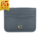 コーチ 名刺入れ 【P5倍以上★】コーチ カードコインケース COACH レディース ジップ カードケース ブラス/デニム CH817-B4/DE アウトレット 新品