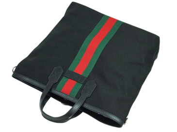 【P9倍〜】グッチ バッグ 387105-1060 GUCCI 2WAY トートバッグ リュック パラナ ブラック ウェビング レッドxグリーン アウトレット キャッシュレスで5％還元！【要エントリー】【R2/6/24 23:59迄】