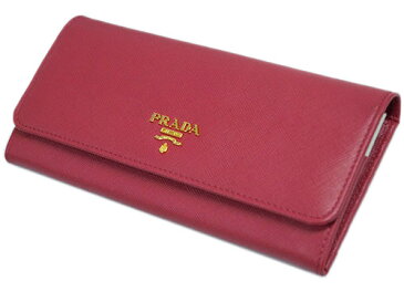 プラダ　財布　PRADA　ファスナー長札　長財布　パスケース付　後F付きポケット　ゴールド金具　サッフィアーノ マルチ　PEONIA+BEGONIA　カーフピンク+ピンク　1MH132　アウトレット　ポイント5倍以上〜6/21迄！