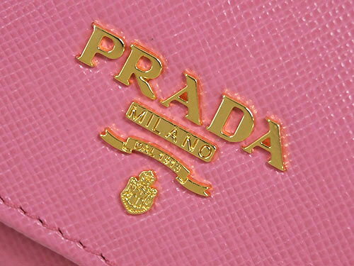 【P7倍〜☆】【最大32,000円引CP】プラダ 財布 1MH176 PRADA 三つ折り 小銭入れ付き ゴールド金具 サッフィアーノ GERANIO ジェラニオ カーフピンク アウトレット あす楽対応【要エントリ】【10/1 当日限り】