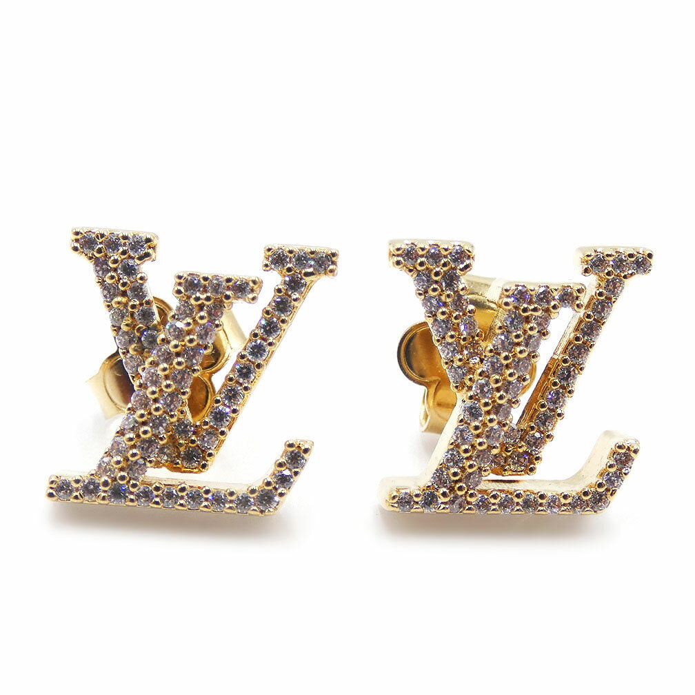 ルイヴィトン ピアス LOUIS VUITTON LV アクセサリー ピアス・LV アイコニック ストラス ゴールド レディース M00609 新品