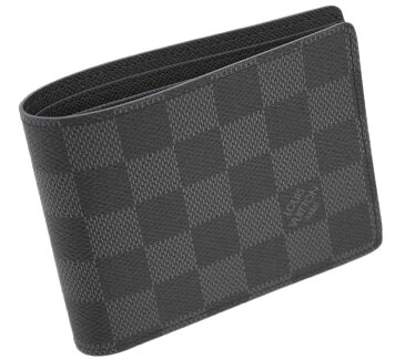 ルイヴィトン 財布 N62663 LOUIS VUITTON ヴィトン LV ダミエ・グラフィット メンズ二折り斜めカードポケット財布 ポルトフォイユ・ミュルティプル 専用箱付き キャッシュレスで5％還元！