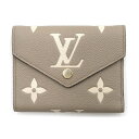 ルイヴィトン 財布 LOUIS VUITTON LV モノグラム・アンプラント ポルトフォイユ・ヴィクトリーヌ 三つ折り財布 トゥルトレールクレーム M81861 新品