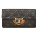 ルイヴィトン 財布 LV モノグラム エトワール ポルトフォイユ サラ 長財布 ブラウン ゴールド金具 M66556 JJS04871