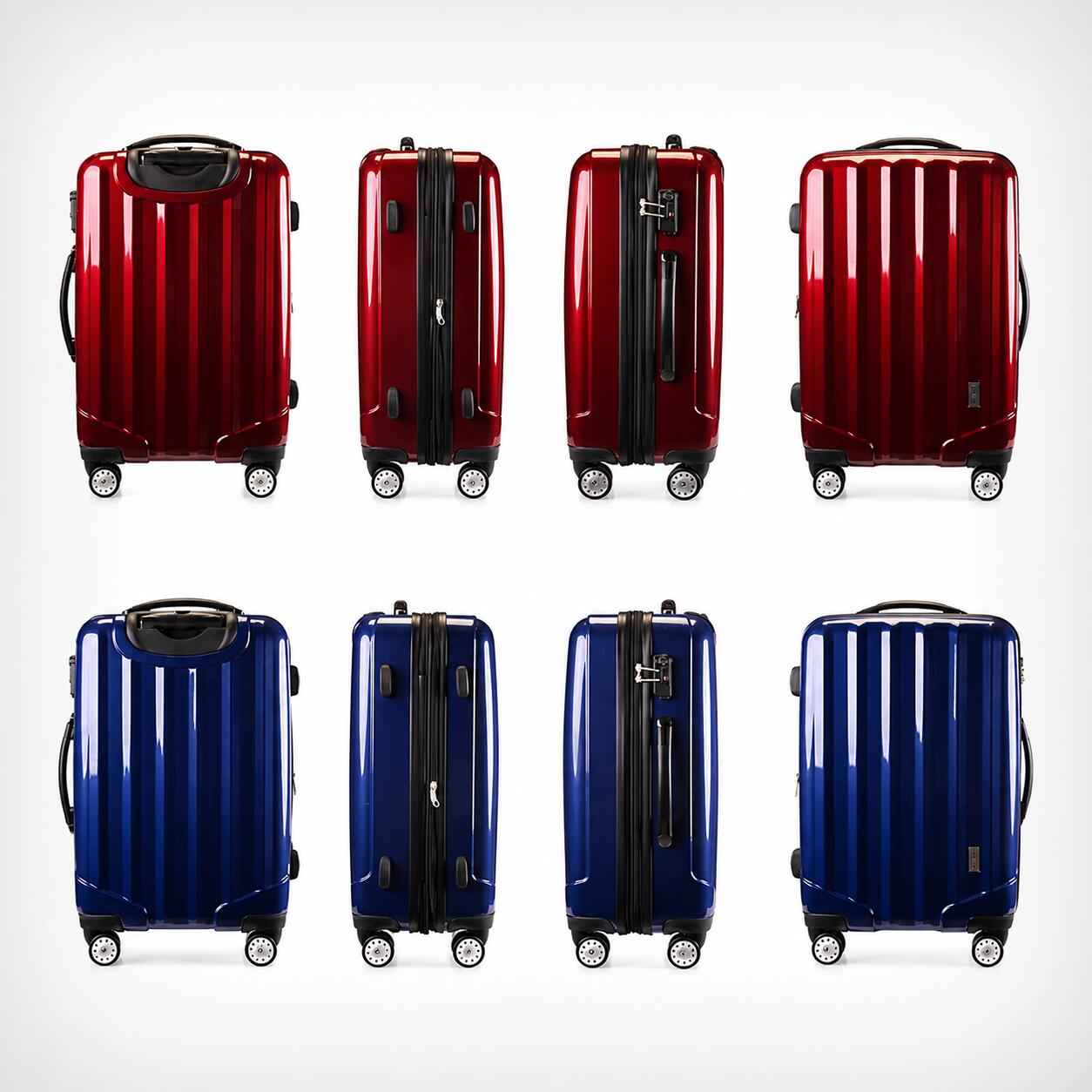 【送料無料】スーツケース TSAロック 軽量 送料無料 1年保証 中型 Mサイズ SUITCASE 4輪Wキャスター YKK ダブルファスナー 旅行カバン キャリーケース 旅行用品 国内海外 修学旅行海外留学 ビジネスバック キャリーバック kaitsuworld-10000026 KTWORLD サンプル画像2