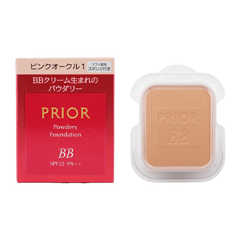 PRIOR プリオール 美つやBBパウダリー SPF22 PA++ リフィル [ピンクオークル1] 詰め替え用 パウダーファンデーション UVカット[ギフトラッピング対応]