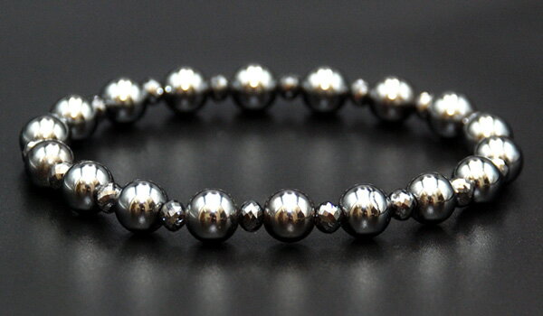 ■こだわりブレス12〜最強戦士降臨〜／ブレスレット 天然石 パワーストーン ブラックダイヤモンド ヘマタイト 開運アイテム／数量限定／一点物／送料無料