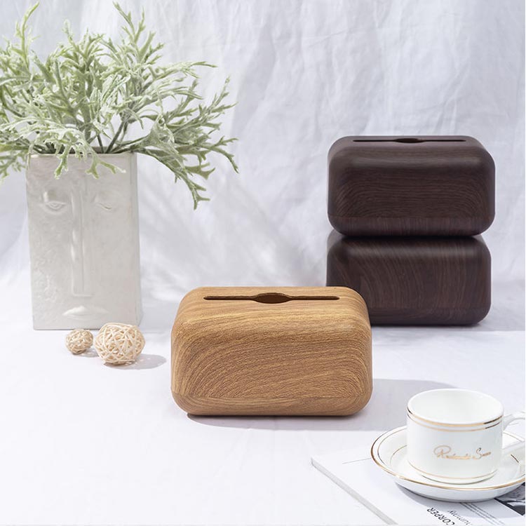 ティッシュカバー ティッシュボックス 木目調 ナチュラル ティッシュケース ウッド調 おしゃれ インテリア シンプル ホルダー おしゃれ 洗面所 寝室 洗面台 [2]