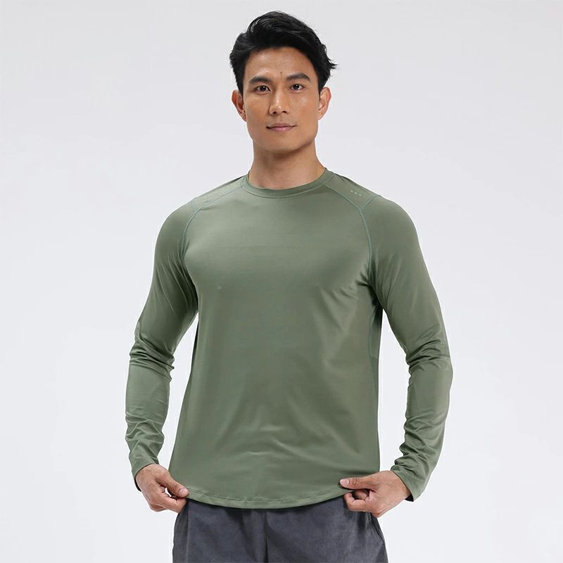 メンズ おしゃれ 上着 ロンt ストレッチ 無地 水着 吸汗速乾 ロングtシャツ 冷感 ...