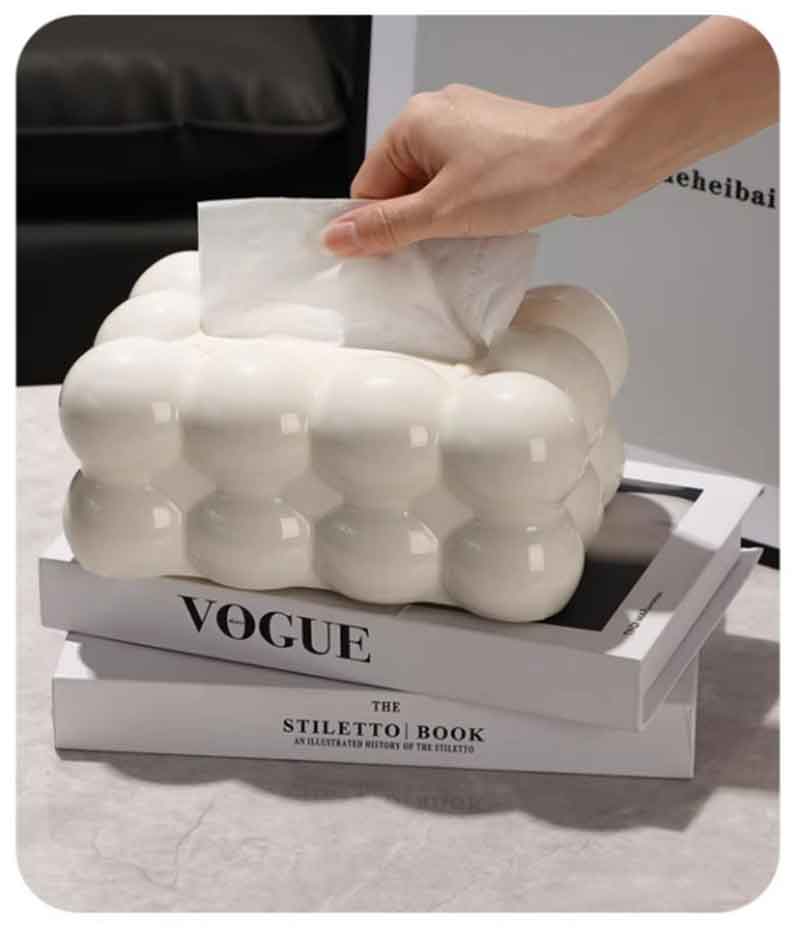 ティッシュケース おしゃれ ティッシュボックス ティッシュカバー レトロ 持ち運び ティッシュ ケース カバー 収納 リビング ダイニング 洗面所 ふた付き 簡単 取り付け お手入れ [2]
