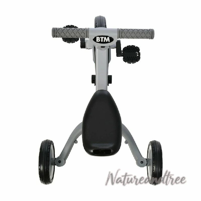 開運ショップの可愛い 4in1 プレゼント 自転車 こどもの日 4WAY 乗用玩具 子供用三輪車 おもちゃ お誕生日 2歳 幼児用 3歳 1歳 キッズバイク 足けりバイク ギフト 押し棒付き 軽量 ランニングバイク｜アングル2