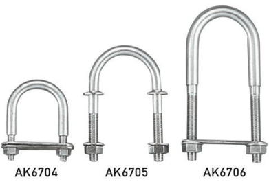 浅野金属工業AK6704 Uボルト 80×40