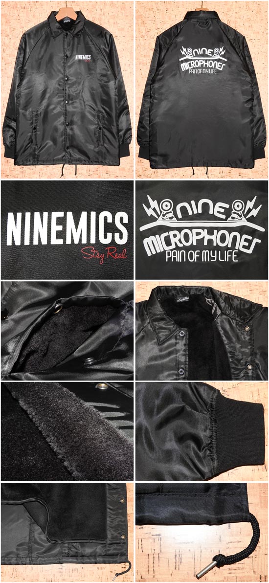 9MICROPHONES ［ナインマイクロフォンズ］ ジャケット30188 BOA COACH JACKET -PAIN OF MY LIFE-
