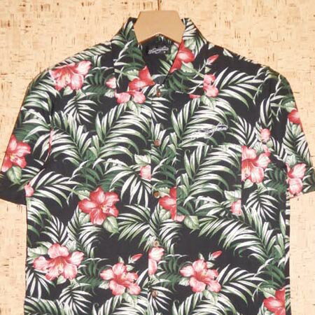 9MICROPHONES miC}CNtHYn@VcNMF30026 ALOHA SHIRT S/S -COMRADE-