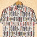 9MICROPHONES miC}CNtHYn@VcNMF3133 9MC SK8 PATTERNED SHIRT S/S