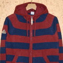 ADDICT mAfBNgn@WPbgADM18K02 STRIPE HOODED ZIP KNIT