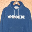 ANIMALIA mAj}An p[J[AN21S-SW02 INDIGO P/O HOODIE-LOGO