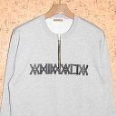 ANIMALIA mAj}An g[i[AN22SP-SW01 HALF-ZIP CREW NECK SWEAT-LOGO