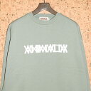 ANIMALIA mAj}An g[i[ AN23A-SW01 BIG SILHOUETTE CREW NECK - FOAMING LOGO