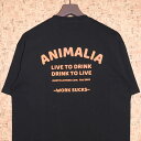 ANIMALIA mAj}An TVcAN24SP-TE09 BIG SILHOUETTE HEAVEY OZ. TEE -WORK SUCKS-