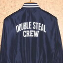 DOUBLE STEAL m_uXeB[n WPbg714-32041 EXCLUSIVE NYLON STADIUM JUMPER