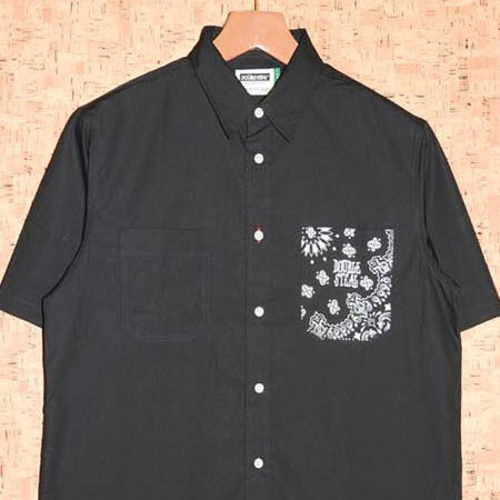 DOUBLE STEAL m_uXeB[n Vc752-35007 BANDANA POCKET SHIRT