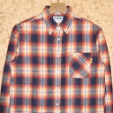 DOUBLE STEAL m_uXeB[n@Vc756-35018 FLANNEL CHECK B.D SHIRT