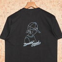 DOUBLE STEAL m_uXeB[n TVc921-14003 STREET GIRL TEE