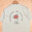 DOUBLE STEAL m_uXeB[n TVc@933-14024 ROSE S/S TEE