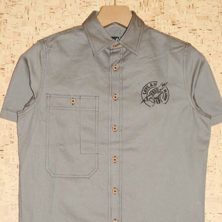 Rakuten - LEFLAH ［レフラー］　半袖シャツLEFSSH10-1404SS THUNDER LOGO EMBROIDERY SHIRT