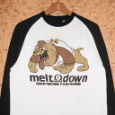 MELT DOWN mg_En@TMD10FW-RLS01 FUNKY BULL RAGLAN L/S TEE