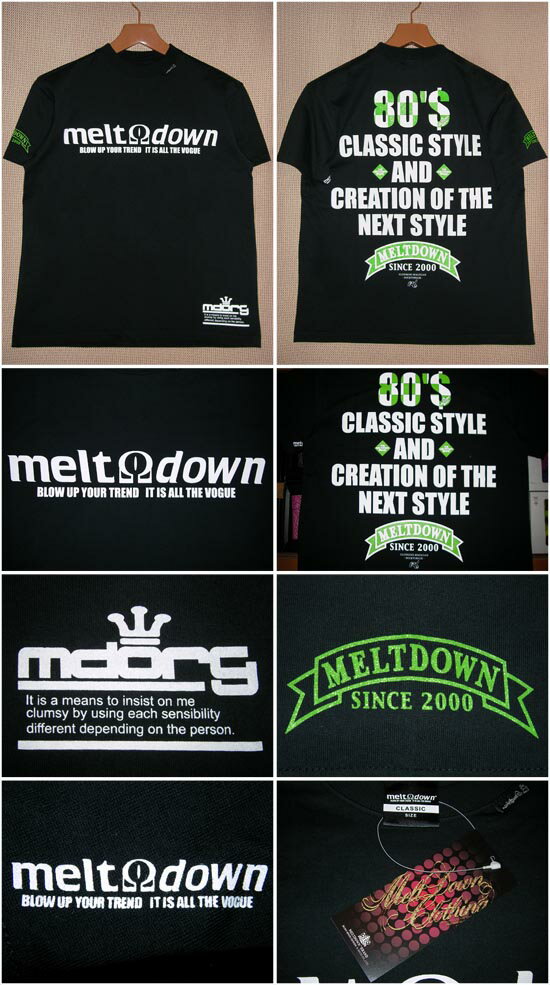 MELT DOWN ［メルトダウン］　TシャツMD09SU-SS03 CLASSIC & NEXT STYLE S/S TEE