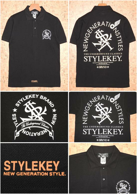 STYLEKEY �Υ������륭����Ⱦµ�ݥ������SK18SP-PL02 ARCADE ���λ� S/S POLO