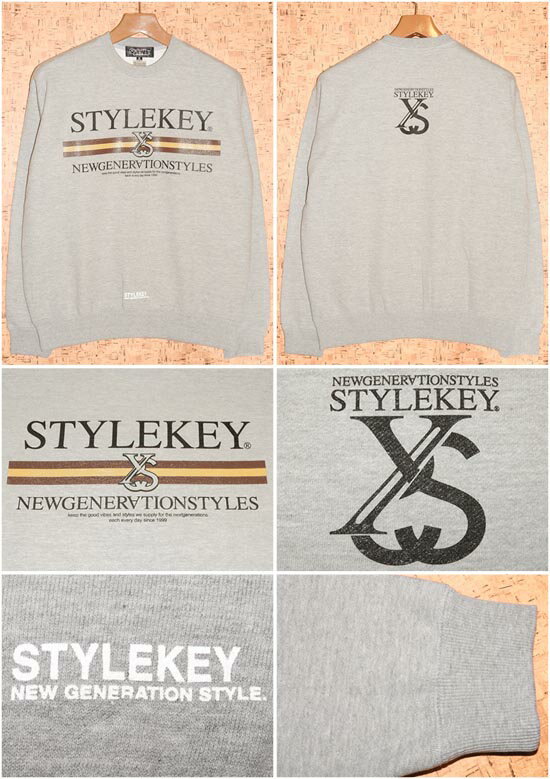 STYLEKEY ［スタイルキー］トレーナーSK18FW-SWC05 LINEAGE CREW SWEAT