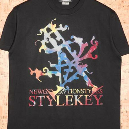 Rakuten - STYLE KEY ［スタイルキー］ TシャツSK17SP-SS07 BLUR ROYAL S/S TEE