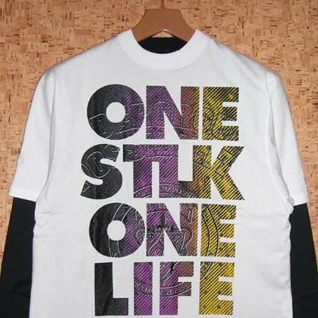 Rakuten - STYLE KEY ［スタイルキー］　Tシャツ＋ロンTセットSK09FA-WTS03 ONE LIFE W-TEE SET