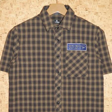Rakuten - SUBCIETY ［サブサエティ］　半袖シャツSBF1633 CHECK SHIRT S/S -CHOPPED FINGER-