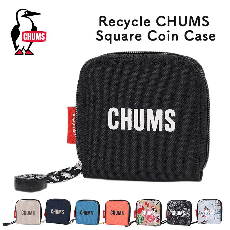チャムス CHUMS リサイクルチャムススクエアコインケース 送料無料 コインケースCH60-4027 収納 ポーチ..