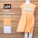 Lee リー プリントスリーブスドレス LK0753 夏 ワンピース ドレス(4)