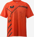 バタフライ Butterfly レクート・Tシャツ 吸水速乾 伸縮 46790 フラッシュレッド レッド スカイ174 ネイビー ブラック ラバー ラケット