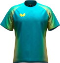 バタフライ Butterfly ゲームウェア卓球 ジェノーラ・Tシャツ 123:ターコイズブルー ブルー ネイビー ラバー ラケット シューズ